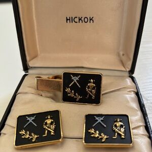 Vintage Hickok cufflinks and tie clip